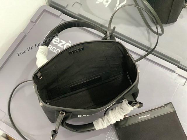 Balenciaga專櫃爆款mini帆布手提女包 巴黎世家NAVY CABAS子母購物袋托特包 型號390346 fyj1911